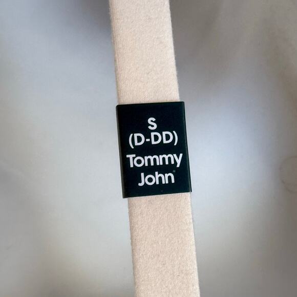 New Pale Pink Triangle Bralette Small D-DD Removable Pads Wireless Classic Basic - Picture 5 of 10